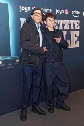 Helmfried von Lüttichau und Lauri Kröck bei der Premiere der Prime Video SAT.1-Serie Der letze Bulle im Gloria Palast. München, 27.10.2025
