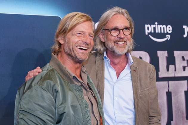 Henning Baum und Marc Rasmus bei der Premiere der Prime Video SAT.1-Serie Der letze Bulle im Gloria Palast. München, 27.10.2025 *** Henning Baum and Marc Rasmus at the premiere of the Prime Video SAT 1 series Der letze Bulle at the Gloria Palast Munich, 27 10 2025 Foto:xN.xKolinzx xFuturexImagex bulle_5056