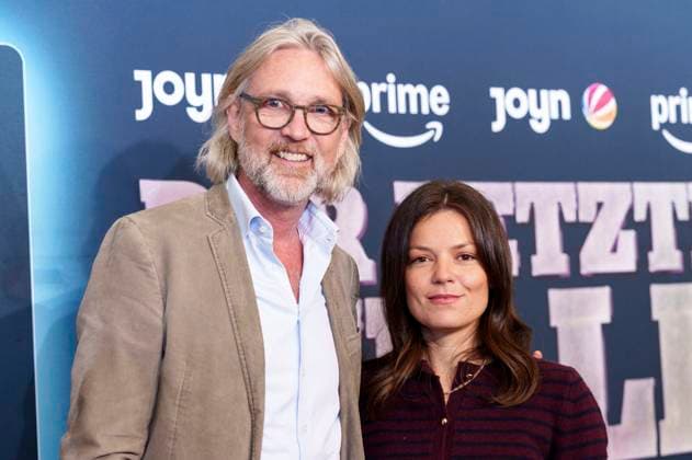 Marc Rasmus und Friederike Sophie Galley bei der Premiere der Prime Video SAT.1-Serie Der letze Bulle im Gloria Palast. München, 27.10.2025 *** Marc Rasmus and Friederike Sophie Galley at the premiere of the Prime Video SAT 1 series Der letze Bulle at the Gloria Palast Munich, 27 10 2025 Foto:xN.xKolinzx xFuturexImagex bulle_5012