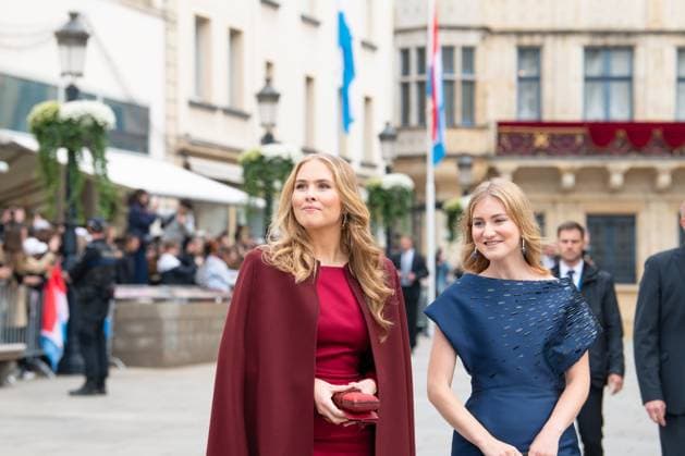 Prinzessin Amalia, Niederlande und Elisabeth, Belgien, Großherzoglicher Palast, Feierlichkeiten zur Thronbesteigung von Großherzog Guillaume, Luxemburg-Stadt, 3. Oktober 2025 Princess Amalia, Netherlands and Elisabeth, Belgium, Grand Ducal palace, celebration of throne accession of Grand Duke Guillaume,Luxembourg city, october 3rd 2025 (License=RM) Copyright: xZoonar.com BeritxKesslerx 24099025