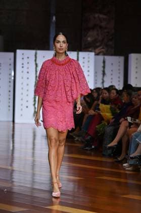 October 28, 2025, Madrid, Spain: A model showcases creations by Carmen Alba during the Atelier Couture bridal catwalk within Madrid Fashion Week, at Fabrica de Tapices in Madrid. Madrid Spain - ZUMAs197 20251028_aaa_s197_114 Copyright: xAtilanoxGarciax
