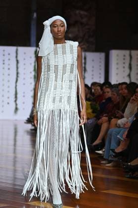 October 28, 2025, Madrid, Spain: A model showcases creations by Senorito Ortega during the Atelier Couture bridal catwalk within Madrid Fashion Week, at Fabrica de Tapices in Madrid. Madrid Spain - ZUMAs197 20251028_aaa_s197_218 Copyright: xAtilanoxGarciax