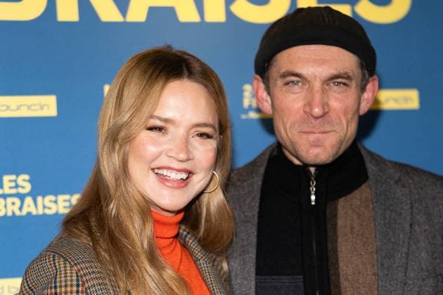 Les Braises Premiere Virginie Efira and Arieh Worthalter attending the Les Braises Premiere at the UGC Cine Cite Bercy in Paris, France on October 28, 2025. Photo by Aurore Marechal ABACAPRESS.COM Paris France  Copyright: xMarechalxAurore ABACAx