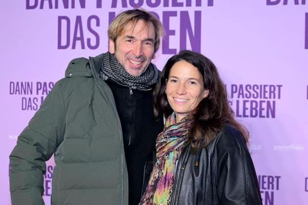 Arnd Schimkat und Maria Kehr bei der Premiere des Kinofilms Dann passiert das Leben im Rio Filmpalast. München, 28.10.2025