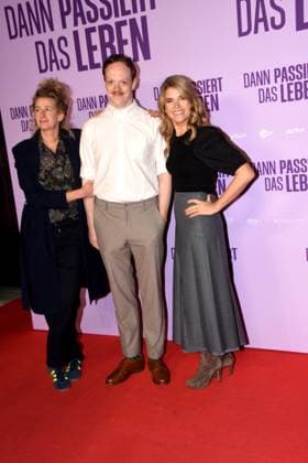 Neele Leana Vollmar.Regisseurin Drehbuchautorin Lukas Rueppel Schauspieler Anke Engelke Schauspielerin Hauptdarstellerin Muenchen 28.10.2025 Rio Filmpalast Premiere Dann passiert das Leben Foto Muenchen