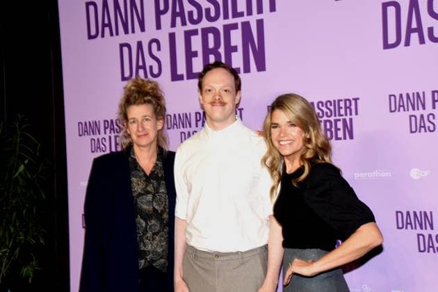 Neele Leana Vollmar.Regisseurin Drehbuchautorin Lukas Rueppel Schauspieler Anke Engelke Schauspielerin Hauptdarstellerin Muenchen 28.10.2025 Rio Filmpalast Premiere Dann passiert das Leben Foto Muenchen