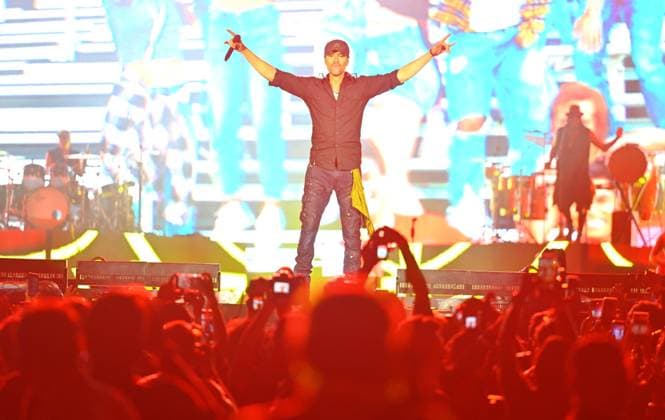 MUMBAI, INDIA - OCTOBER 29: Grammy Award winning Spanish singer Enrique Iglesias performs onstage during his concert at BKC on October 29, 2025 in Mumbai, India. (Photo by Satish Bate Hindustan Times) Spanish Singer Enrique Iglesias Performs At BKC In Mumbai