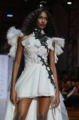 Atelier Couture bridal - Jordi Dalmau fashion show in Madrid - 29 Oct 2025 A model showcases creations by Jordi Dalmau during the Atelier Couture bridal catwalk within Madrid Fashion Week, at Fabrica de Tapices. Madrid Spain Copyright: xAtilanoxGarciax xSOPAxImagesx FOTO53776