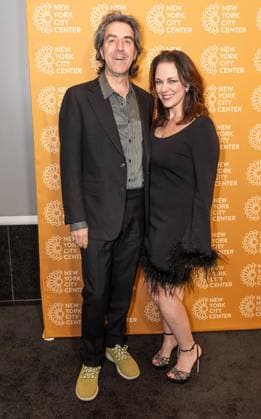 October 29, 2025, Bronx, New York, USA: Jason Robert Brown and Georgia Stitt attend opening night for musical Bat Boy: The Musical at City Center in New York, NY on October 29, 2025. Bronx USA - ZUMAr339 20251029_znp_r339_001 Copyright: xLevxRadinx