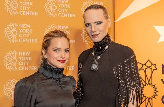 October 29, 2025, Bronx, New York, USA: Stephanie Styles and Jordan Roth attend opening night for musical Bat Boy: The Musical at City Center in New York, NY on October 29, 2025. Bronx USA - ZUMAr339 20251029_znp_r339_008 Copyright: xLevxRadinx