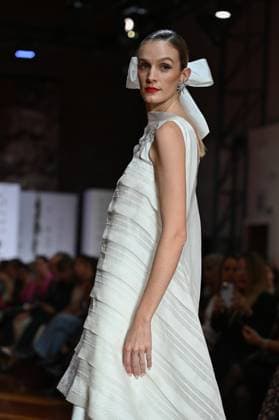 October 29, 2025, Madrid, Spain: A model showcases creations by Maria Diezma during the Atelier Couture bridal catwalk within Madrid Fashion Week at Fabrica de Tapices. Madrid Spain - ZUMAs197 20251029_aaa_s197_295 Copyright: xAtilanoxGarciax