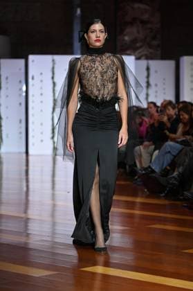 October 29, 2025, Madrid, Spain: A model showcases creations by Maria Diezma during the Atelier Couture bridal catwalk within Madrid Fashion Week at Fabrica de Tapices. Madrid Spain - ZUMAs197 20251029_aaa_s197_315 Copyright: xAtilanoxGarciax
