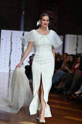 October 29, 2025, Madrid, Spain: A model showcases creations by Maria Diezma during the Atelier Couture bridal catwalk within Madrid Fashion Week at Fabrica de Tapices. Madrid Spain - ZUMAs197 20251029_aaa_s197_317 Copyright: xAtilanoxGarciax