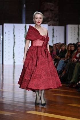 October 29, 2025, Madrid, Spain: A model showcases creations by Maria Diezma during the Atelier Couture bridal catwalk within Madrid Fashion Week at Fabrica de Tapices. Madrid Spain - ZUMAs197 20251029_aaa_s197_320 Copyright: xAtilanoxGarciax
