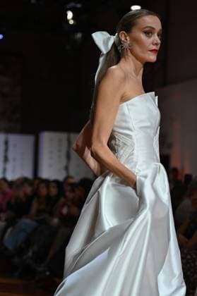 October 29, 2025, Madrid, Spain: A model showcases creations by Maria Diezma during the Atelier Couture bridal catwalk within Madrid Fashion Week at Fabrica de Tapices. Madrid Spain - ZUMAs197 20251029_aaa_s197_322 Copyright: xAtilanoxGarciax