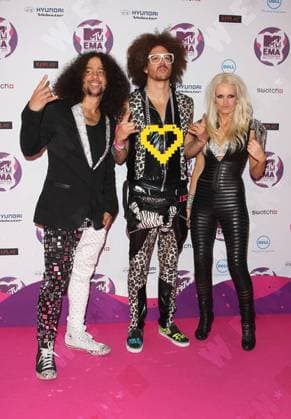 LMFAO and Lauren Bennett The MTV Europe Music Awards 2011 (EMAs) held at the Odyssey Arena - Press Room Belfast, Northern Ireland - 06.11.11, London WENN 5751166.jpg