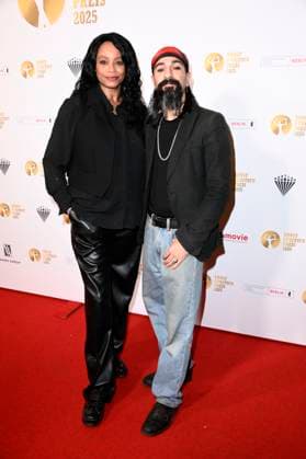 Rosalind Baffoe und Puria Safary bei der 67. Verleihung vom Ernst-Lubitsch-Preis 2025 im Kino Babylon. Berlin, 29.10.2025
