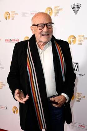 Volker Schlöndorff bei der 67. Verleihung vom Ernst-Lubitsch-Preis 2025 im Kino Babylon. Berlin, 29.10.2025
