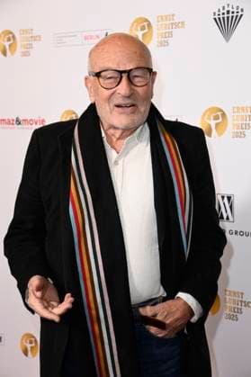 Volker Schlöndorff bei der 67. Verleihung vom Ernst-Lubitsch-Preis 2025 im Kino Babylon. Berlin, 29.10.2025