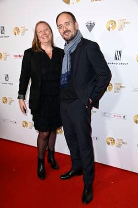 Radek Wegrzyn mit Gast bei der 67. Verleihung vom Ernst-Lubitsch-Preis 2025 im Kino Babylon. Berlin, 29.10.2025
