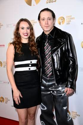 Alexis Freidinger und Timo Jacobs bei der 67. Verleihung vom Ernst-Lubitsch-Preis 2025 im Kino Babylon. Berlin, 29.10.2025