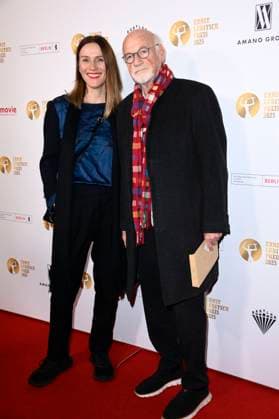 Bettina Lamprecht und Dietrich Hollinderbäumer bei der 67. Verleihung vom Ernst-Lubitsch-Preis 2025 im Kino Babylon. Berlin, 29.10.2025