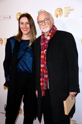 Bettina Lamprecht und Dietrich Hollinderbäumer bei der 67. Verleihung vom Ernst-Lubitsch-Preis 2025 im Kino Babylon. Berlin, 29.10.2025