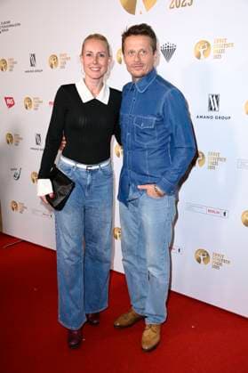 Franziska Hippe und Roman Knizka bei der 67. Verleihung vom Ernst-Lubitsch-Preis 2025 im Kino Babylon. Berlin, 29.10.2025