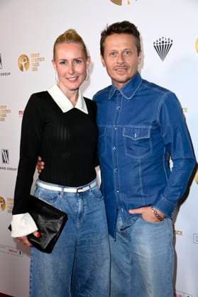 Franziska Hippe und Roman Knizka bei der 67. Verleihung vom Ernst-Lubitsch-Preis 2025 im Kino Babylon. Berlin, 29.10.2025