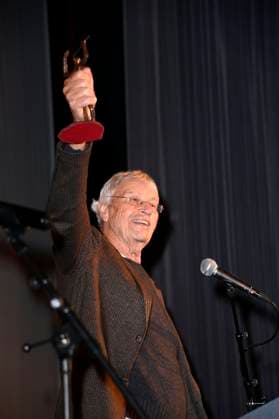 Gerhard Polt bei der 67. Verleihung vom Ernst-Lubitsch-Preis 2025 im Kino Babylon. Berlin, 29.10.2025