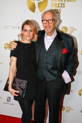 67. Verleihung vom Ernst-Lubitsch-Preis 2025 Berlin, 29.10.2025 Reiner Schöne mit Ehefrau Anja Drendel bei der 67. Verleihung vom Ernst-Lubitsch-Preis 2025 im Kino Babylon in Berlin Berlin Copyright: xMatthiasxGränzdörferx