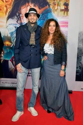 Badr Bouachir und Meryem Moutaoukkil bei der Premiere des Kinofilms Make Me Feel im Zoo Palast. Berlin, 29.10.2025