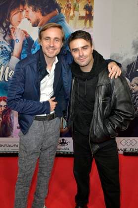 Constantin von Jascheroff und Marios Gavrilis bei der Premiere des Kinofilms Make Me Feel im Zoo Palast. Berlin, 29.10.2025