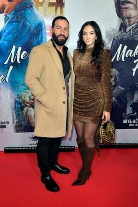 Tito Uysal mit Ehefrau Halla bei der Premiere des Kinofilms Make Me Feel im Zoo Palast. Berlin, 29.10.2025