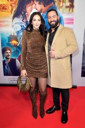 Tito Uysal mit Ehefrau Halla bei der Premiere des Kinofilms Make Me Feel im Zoo Palast. Berlin, 29.10.2025