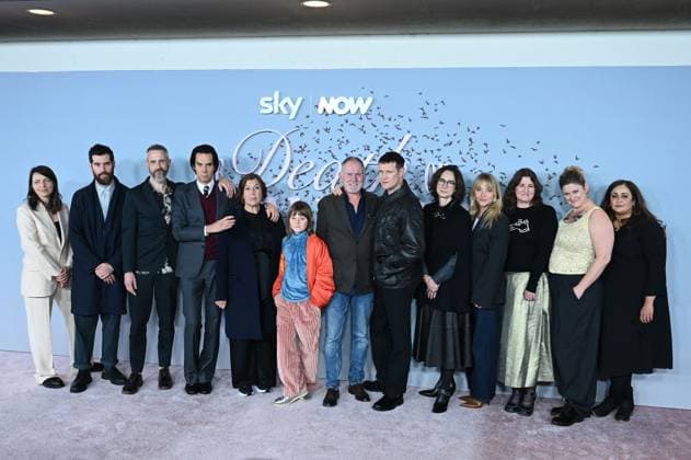 The Death of Bunny Munro Premiere in London LONDON, UNITED KINGDOM – OCTOBER 30: Cast and crew members, including Emily Harrison, Ed MacDonald, Pete Jackson, Nick Cave, Petra Fried, Rafael Mathe, Robert Glenister, Matt Smith, Cécile Frot-Coutaz, Alice Feetham, Katherine Butler, Isabella Eklof, and guests, attend the premiere of The Death of Bunny Munro at the Royal Festival Hall in London, United Kingdom, on October 30, 2025. Zeynep Demir Aslim Anadolu London United Kingdom. Editorial use only. Please get in touch for any other usage.  Copyright: x2025xAnadoluxZeynepxDemirxAslimx