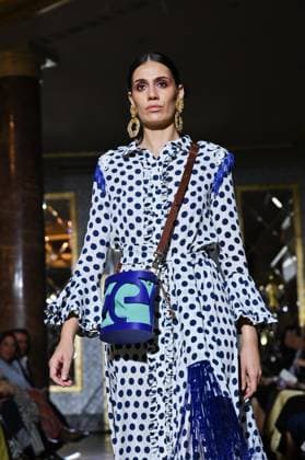 International Flamenco Fashion Week Madrid, (SIMOF) - 30 Oct 2025 A model walks in a Peca design at the International Flamenco Fashion Week Madrid, (SIMOF) show, at the Wellington Hotel. Madrid Spain Copyright: xAtilanoxGarciax xSOPAxImagesx FOTO54116