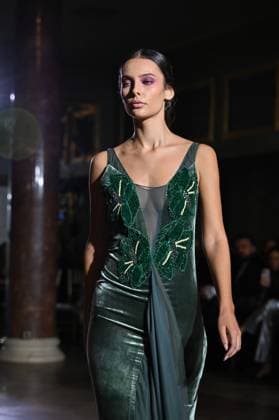 International Flamenco Fashion Week Madrid, (SIMOF) - 30 Oct 2025 A model walks in a Victorio and Lucchino design at the International Flamenco Fashion Week Madrid, (SIMOF) show, at the Wellington Hotel. Madrid Spain Copyright: xAtilanoxGarciax xSOPAxImagesx FOTO54150