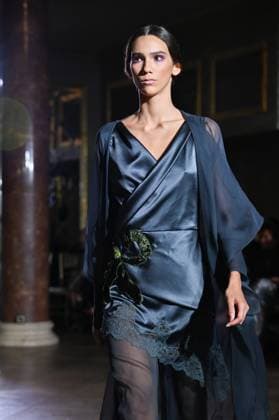 International Flamenco Fashion Week Madrid, (SIMOF) - 30 Oct 2025 A model walks in a Victorio and Lucchino design at the International Flamenco Fashion Week Madrid, (SIMOF) show, at the Wellington Hotel. Madrid Spain Copyright: xAtilanoxGarciax xSOPAxImagesx FOTO54168
