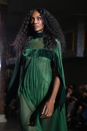 International Flamenco Fashion Week Madrid, (SIMOF) - 30 Oct 2025 A model walks in a Victorio and Lucchino design at the International Flamenco Fashion Week Madrid, (SIMOF) show, at the Wellington Hotel. Madrid Spain Copyright: xAtilanoxGarciax xSOPAxImagesx FOTO54176