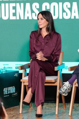 TRIBECA FESTIVAL LISBOA Soraia Chaves addresses the audience during first day of Tribeca Festival Lisboa 2025 in Lisbon, Portugal. 10 30 2025 Lisboa Unicorn Factory Lisboa Lisboa Portugal Copyright: xBrunoxdexCarvalhox
