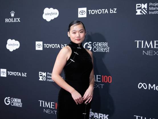 Helen J. Shen arrives on the red carpet for the 2025 TIME100 Next at Current at Chelsea Piers Pier 59 on Thursday, October 30, 2025 in New York City.  NYP20251030503 SERENAxXUxNING