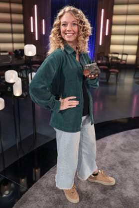 Lotta Lubkoll bei der Aufzeichnung der WDR-Talkshow Kölner Treff im WDR Studio BS 3. Köln, 30.10.2025