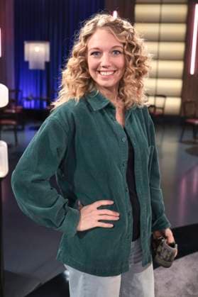 Lotta Lubkoll bei der Aufzeichnung der WDR-Talkshow Kölner Treff im WDR Studio BS 3. Köln, 30.10.2025