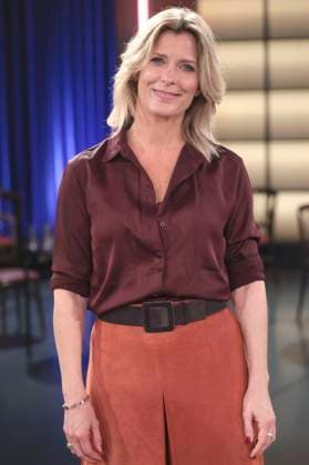 Valerie Niehaus bei der Aufzeichnung der WDR-Talkshow Kölner Treff im WDR Studio BS 3. Köln, 30.10.2025