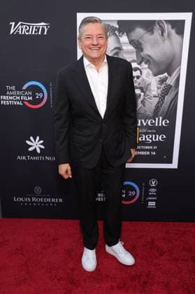 30 October 2025 - Los Angeles, California - Ted Sarandos. The French American Film Festival Screening of Netflix s Nouvelle Vague held at the DGA Theater Complex. Los Angeles USA - ZUMAa123 20251030_zaa_a123_132 Copyright: xADx