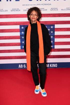Dennenesch Zoude bei der Premiere des Kinofilms Make Me Feel in der Astor Film Lounge. Berlin, 30.10.2025