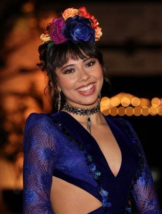 Xochitl Gomez attends the 2025 Dia De Muertos Gala Presented by Lexus, Tequila Don Julio, Nike, DNERO, Calamigos Ranch and Maremoto at the Los?Angeles? River?Center?&?Gardens in Los Angeles on Thursday, October 30, 2025.  LAP20251030013 GREGxGRUDT