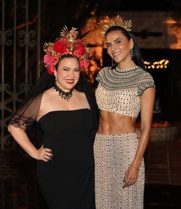 Gloria Calderón Kellet Elsa Collins attend the 2025 Dia De Muertos Gala Presented by Lexus, Tequila Don Julio, Nike, DNERO, Calamigos Ranch and Maremoto at the Los?Angeles? River?Center?&?Gardens in Los Angeles on Thursday, October 30, 2025.  LAP20251030079 GREGxGRUDT