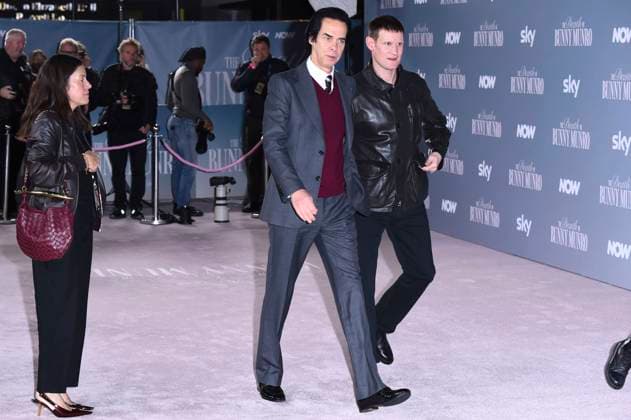 Nick Cave und Matt Smith bei der Premiere der Sky Atlantic-Miniserie The Death of Bunny Munro in der Royal Festival Hall. London, 30.10.2025